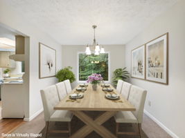 Dining Room Virtually Staged