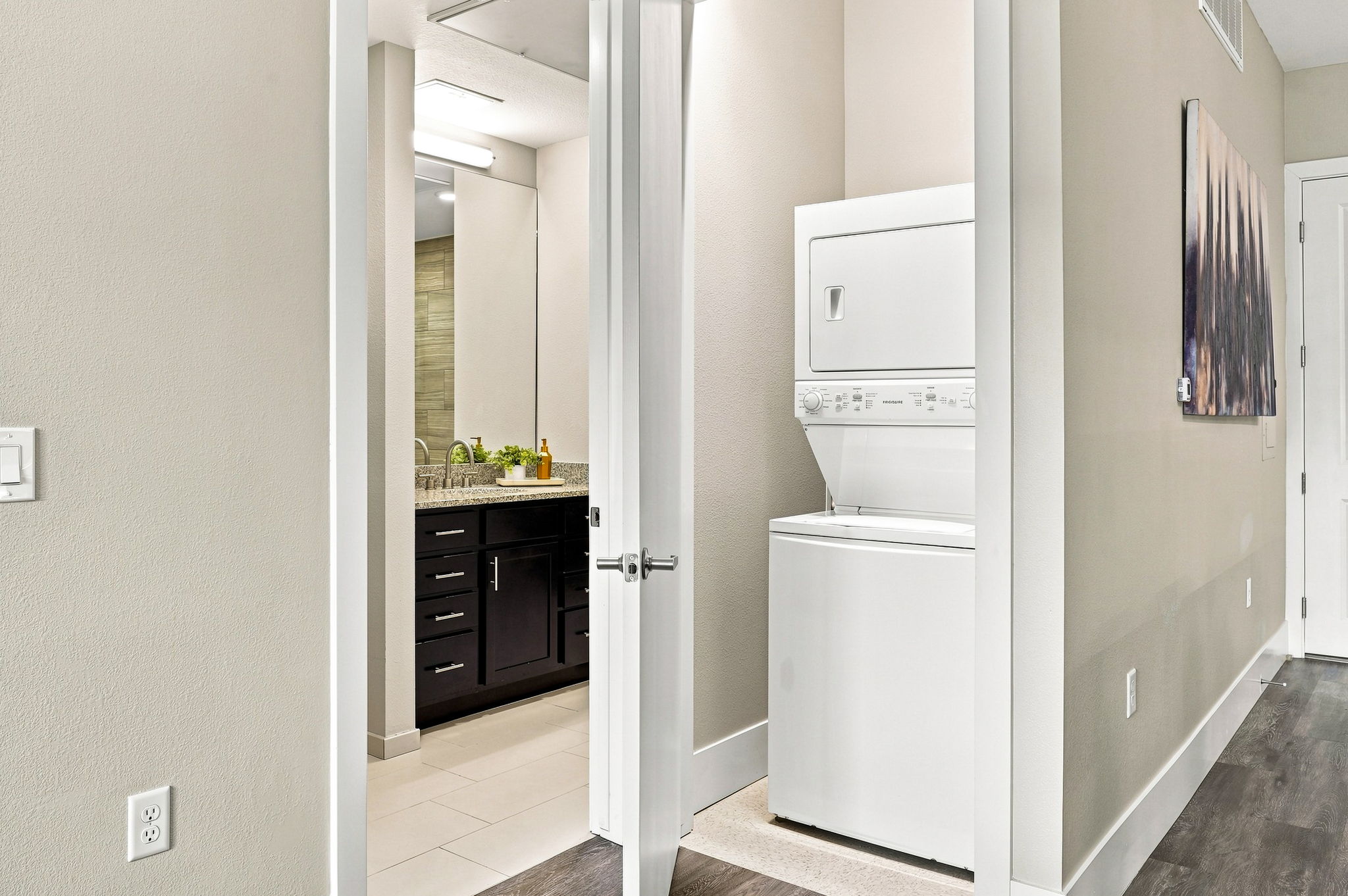 In unit laundry - washer and dryer included!