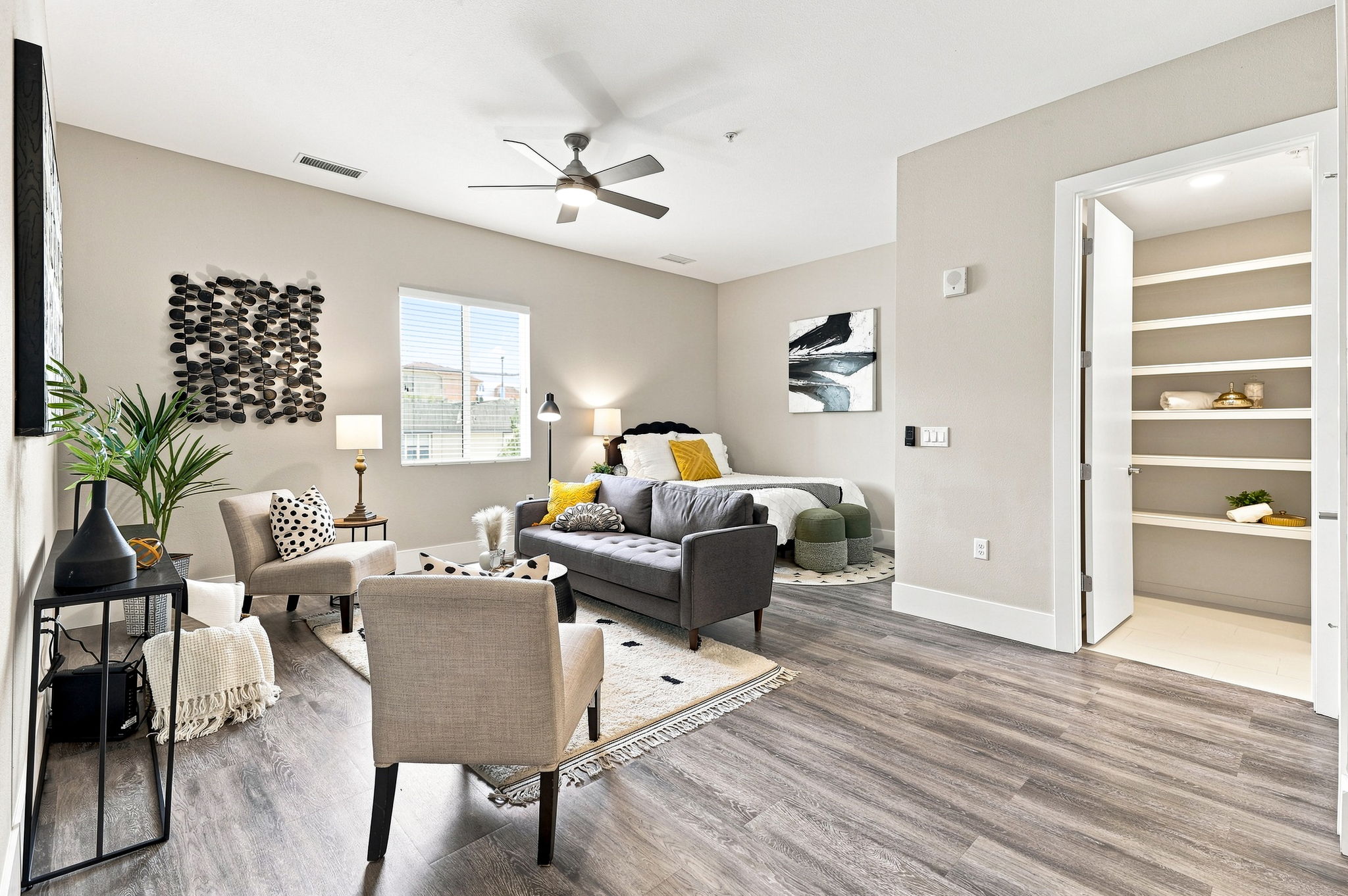 Large open Living/Bedroom area