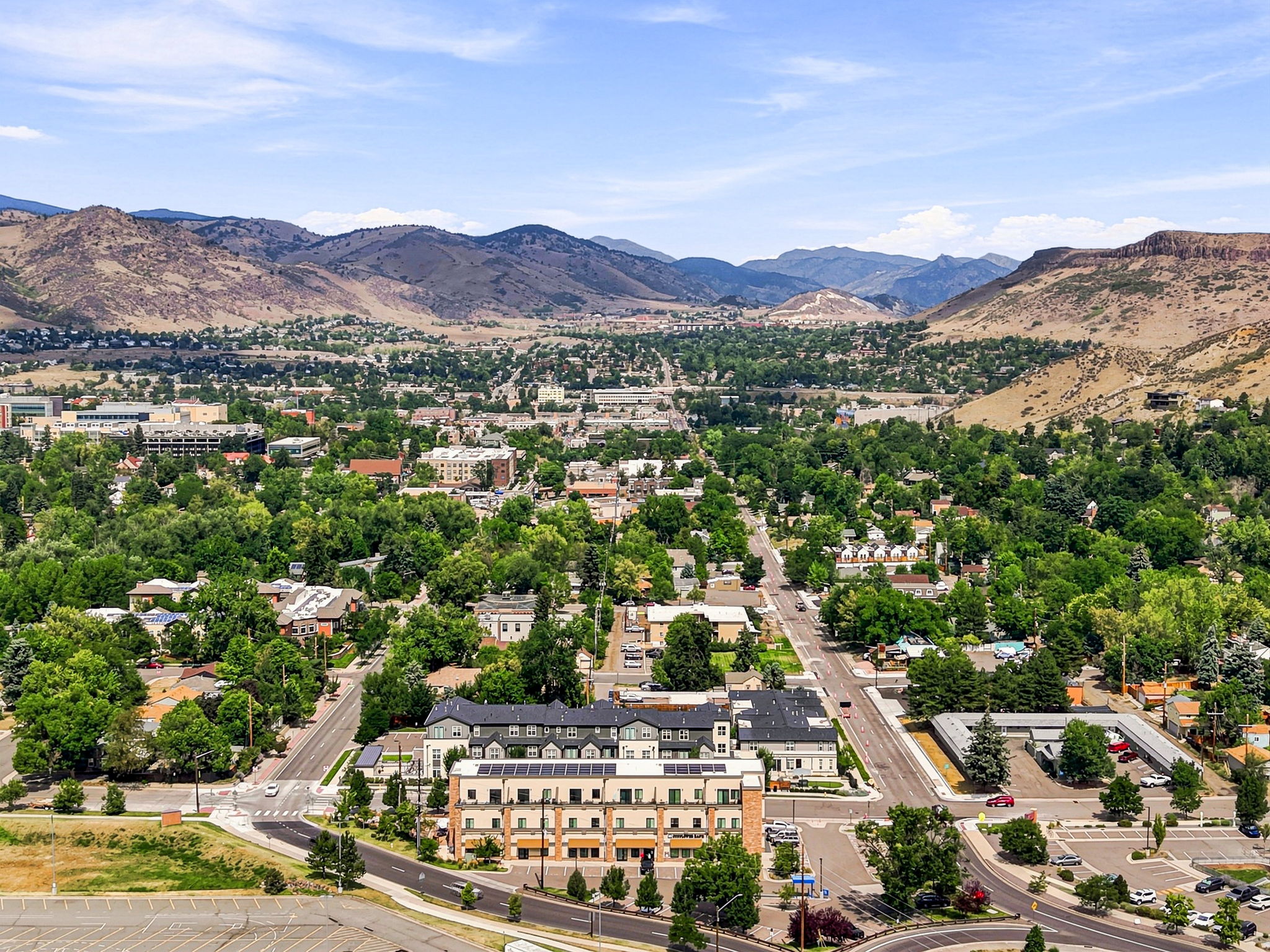 Looking north towards downtown Golden