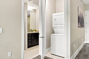 In unit laundry - washer and dryer included!