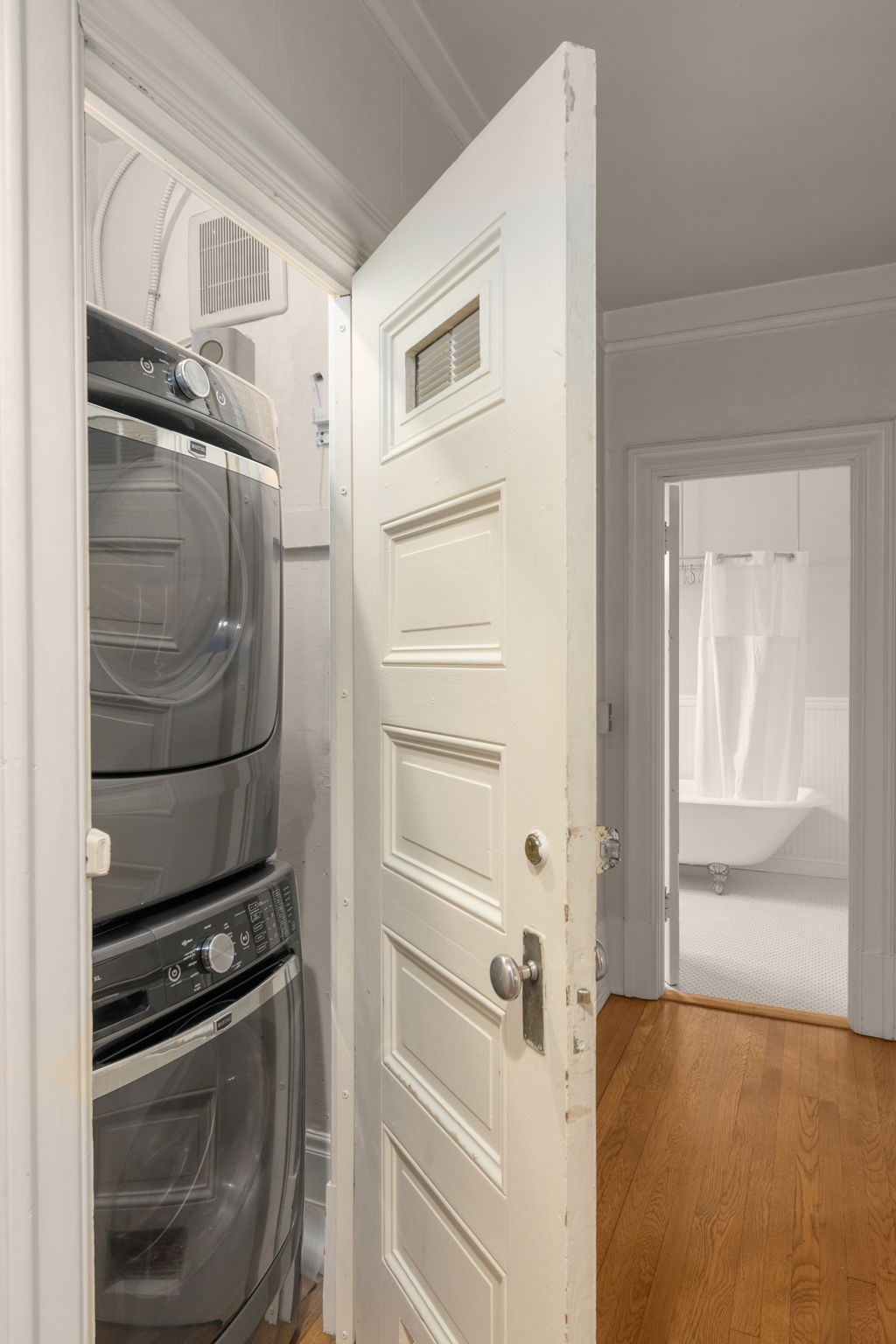 washer and dryer are in unit