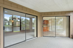 Lanai with sliding doors