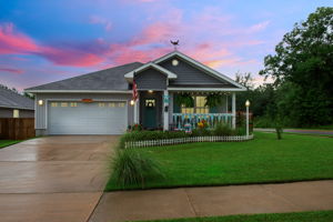 Front of Home at Twilight