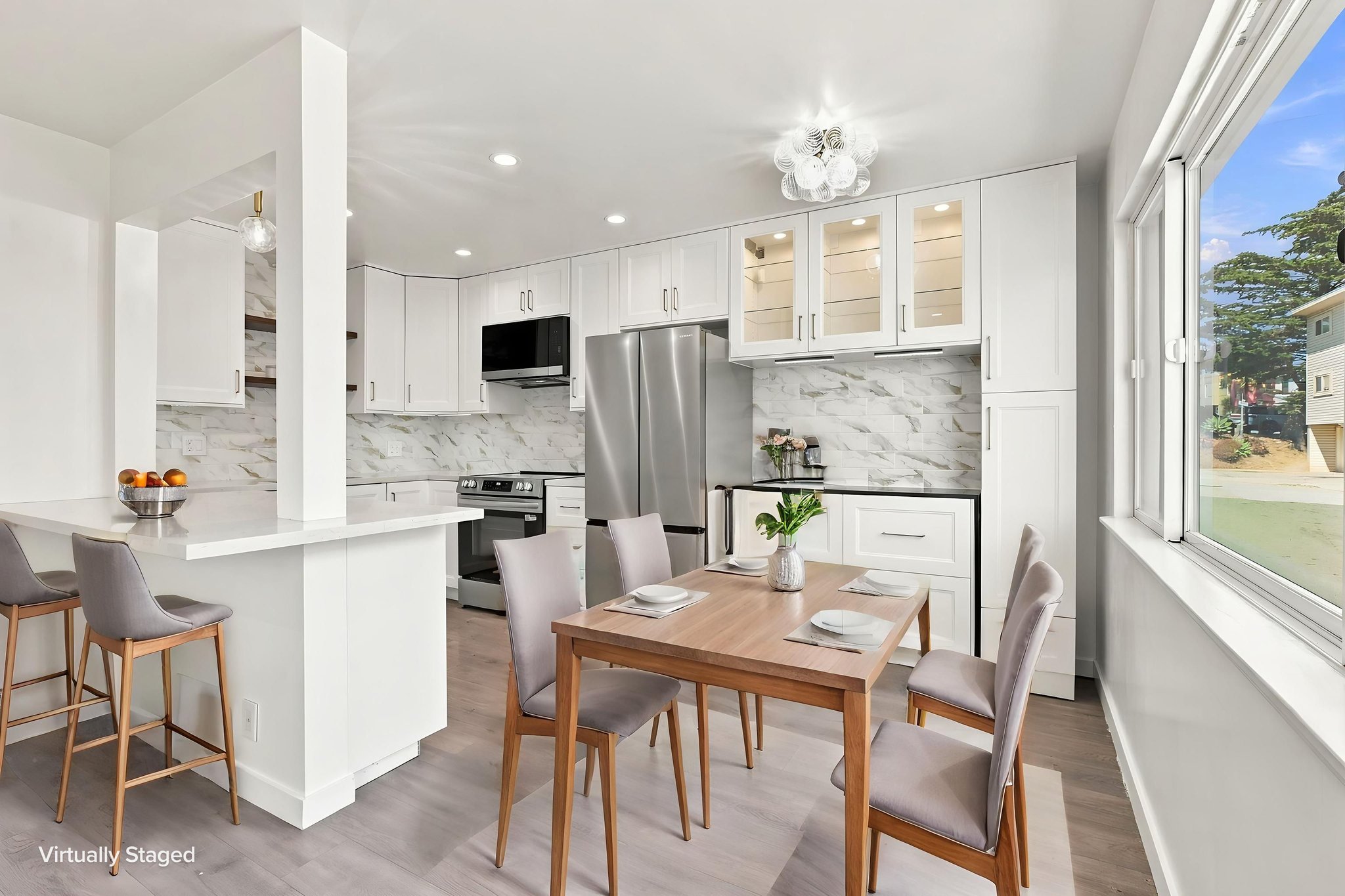 Virtually staging