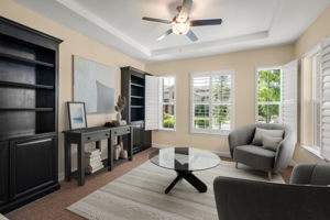 Virtually Staged Den