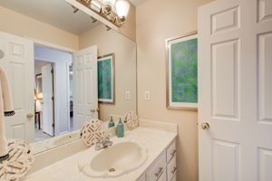 25 Full Bath B Vanity Two w Hallway View