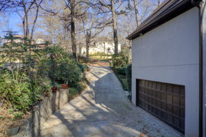 52 Aerial Exterior Driveway Outbound w Garage Detail