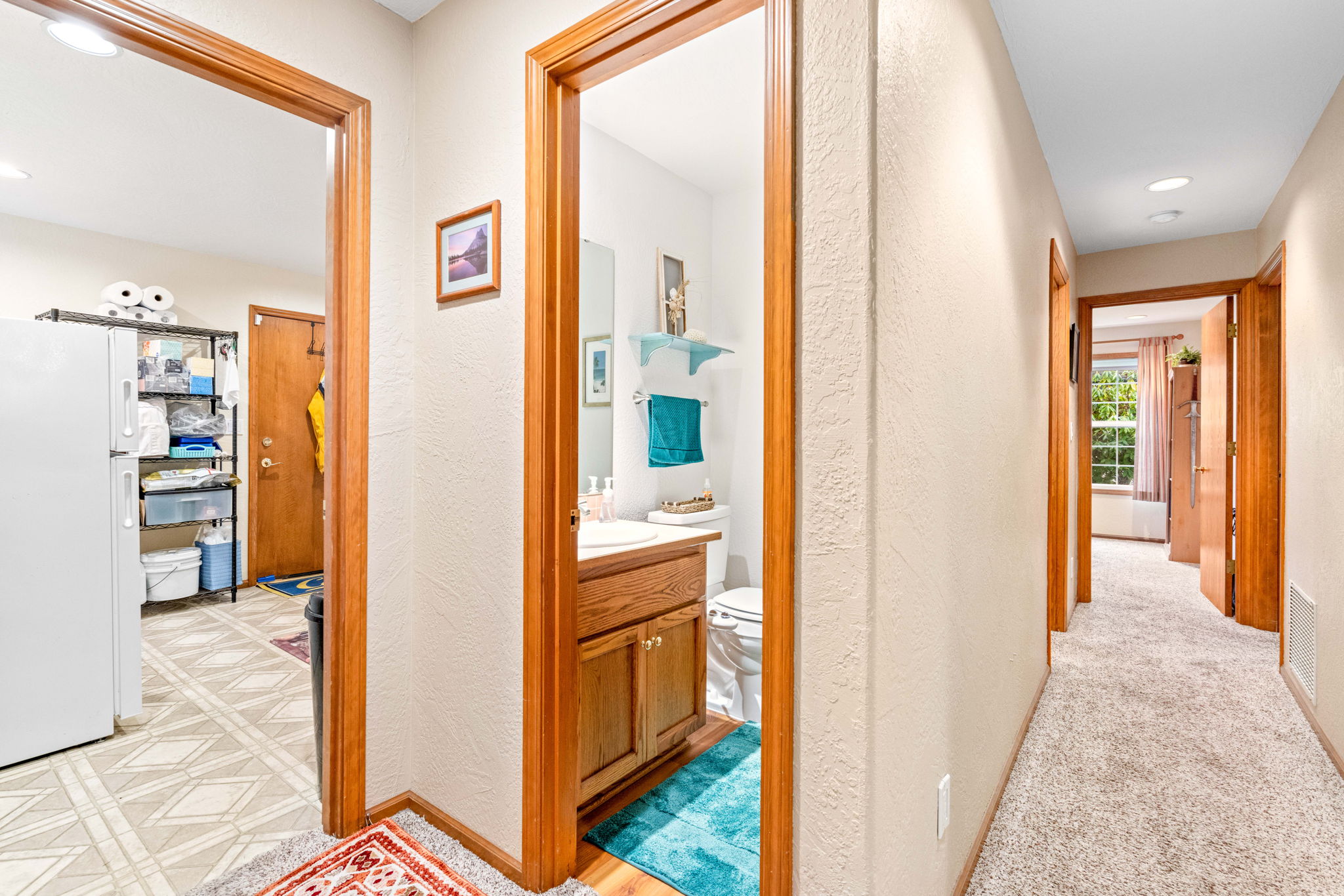 Half bath and Laundry room
