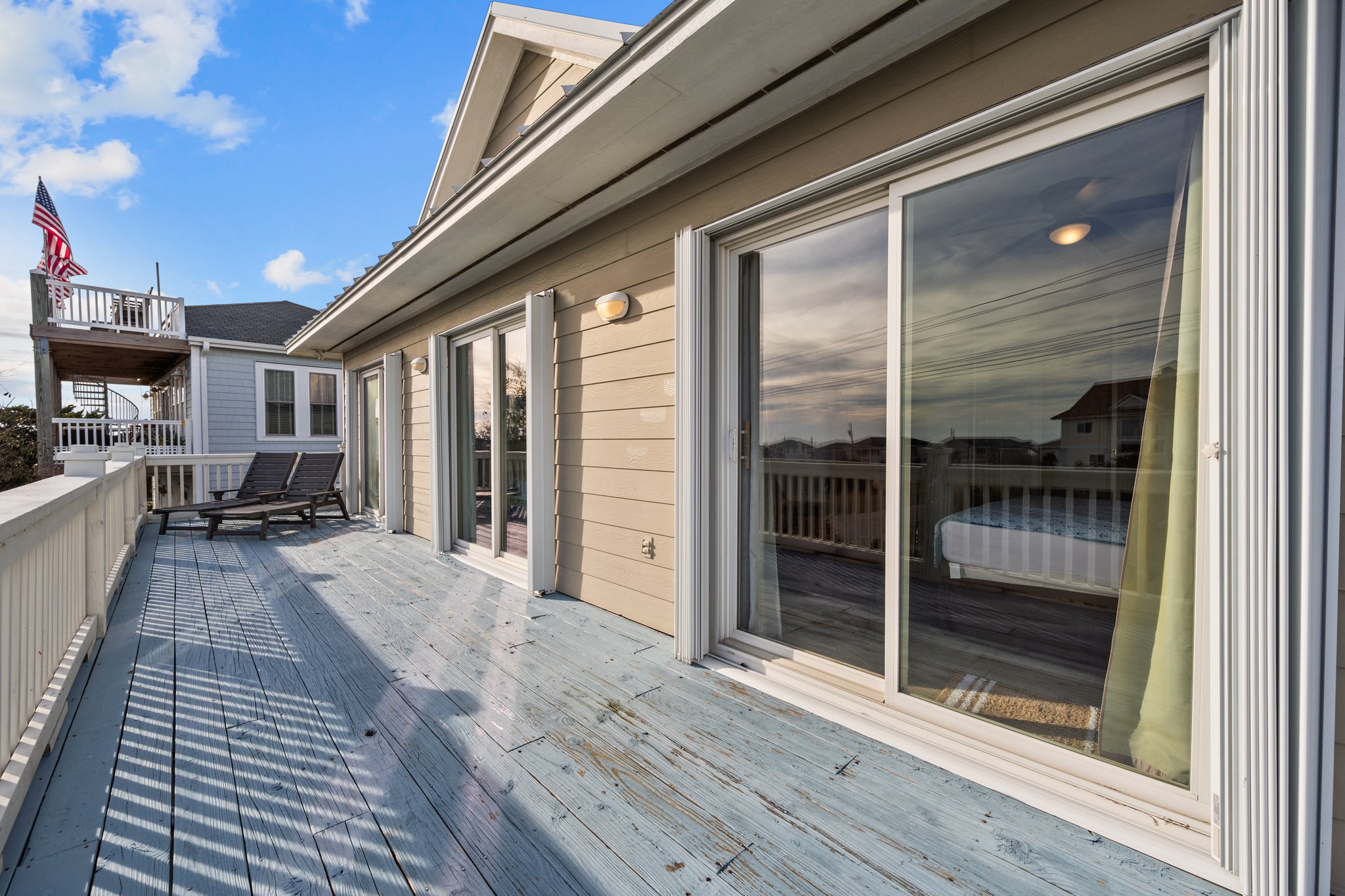 Upstairs Ocean Facing Deck