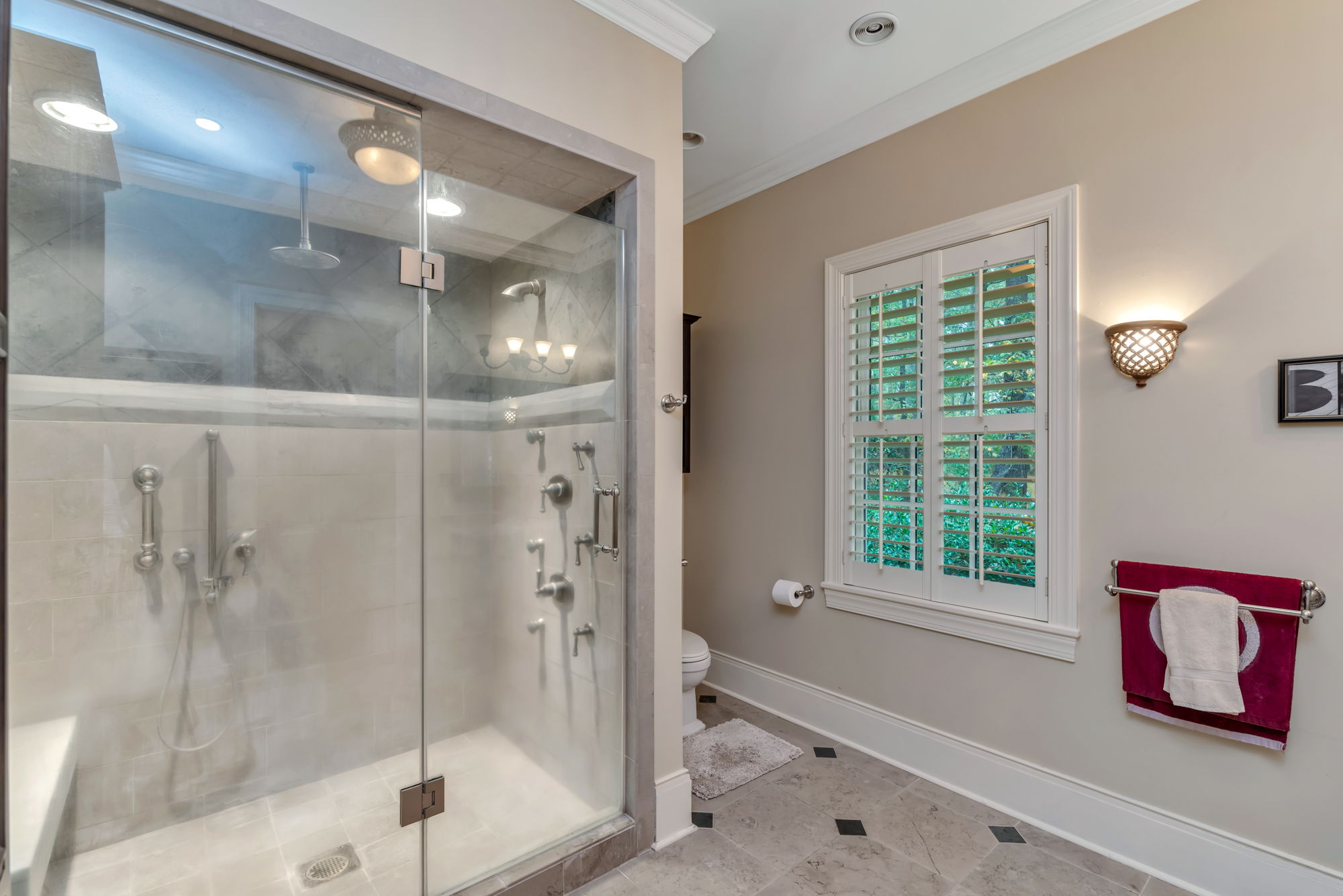 And luxurious bathrooms