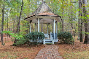 Or coffee out in the gazebo
