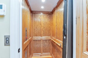 Bedroom wing has an elevator