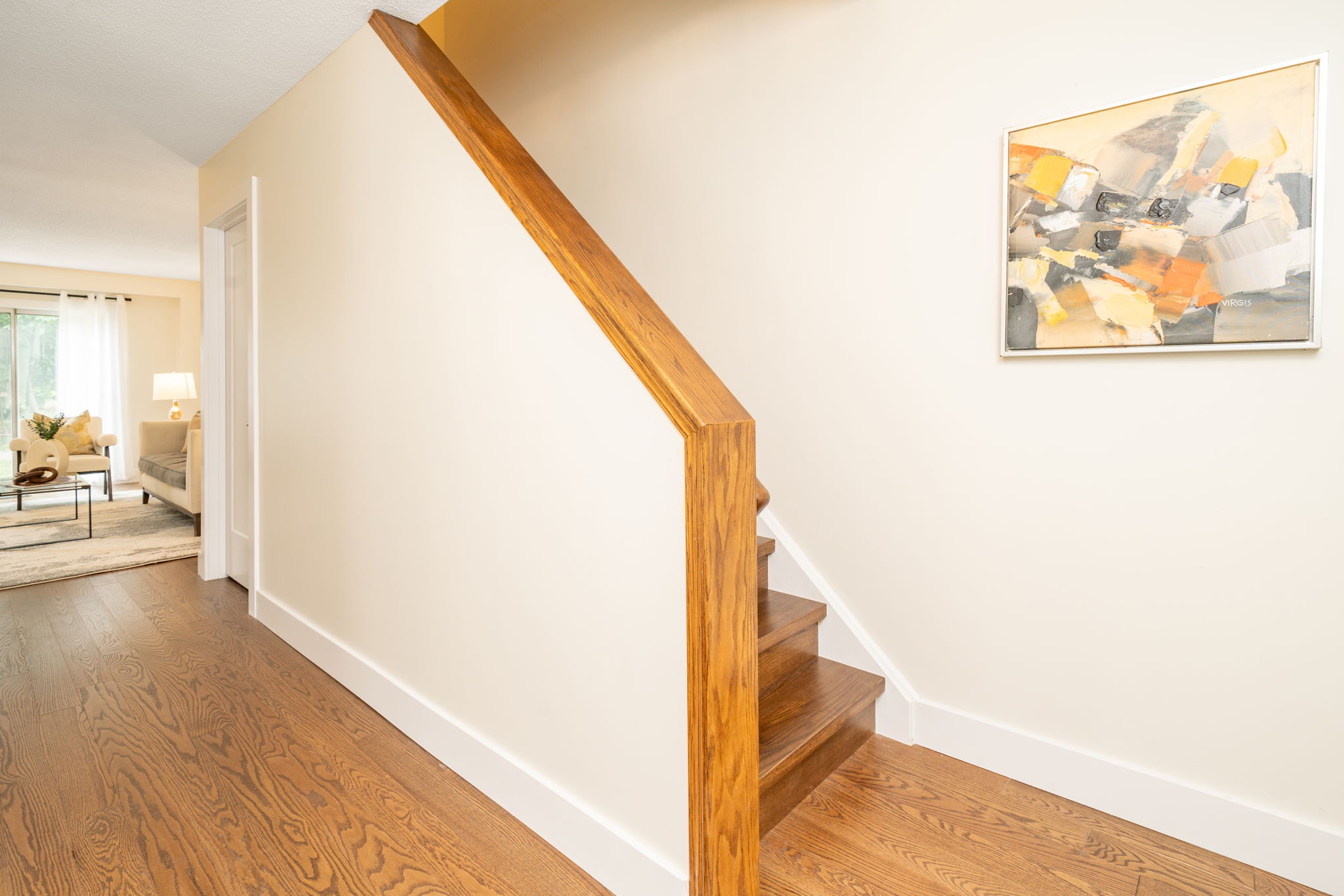 Solid 3/4" thick Oak 4.5" plank floors and Stair Treads!