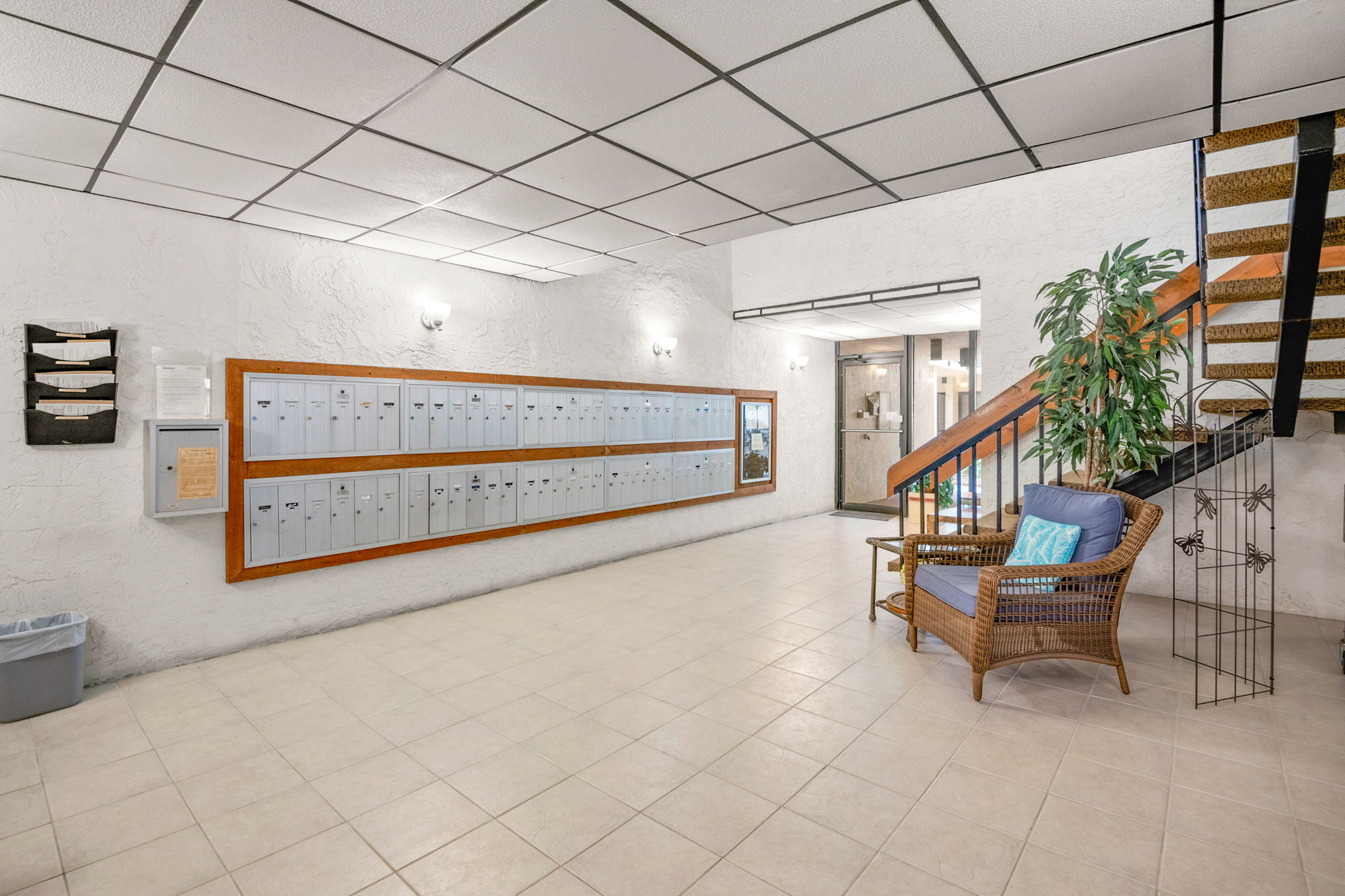secure lobby entrance