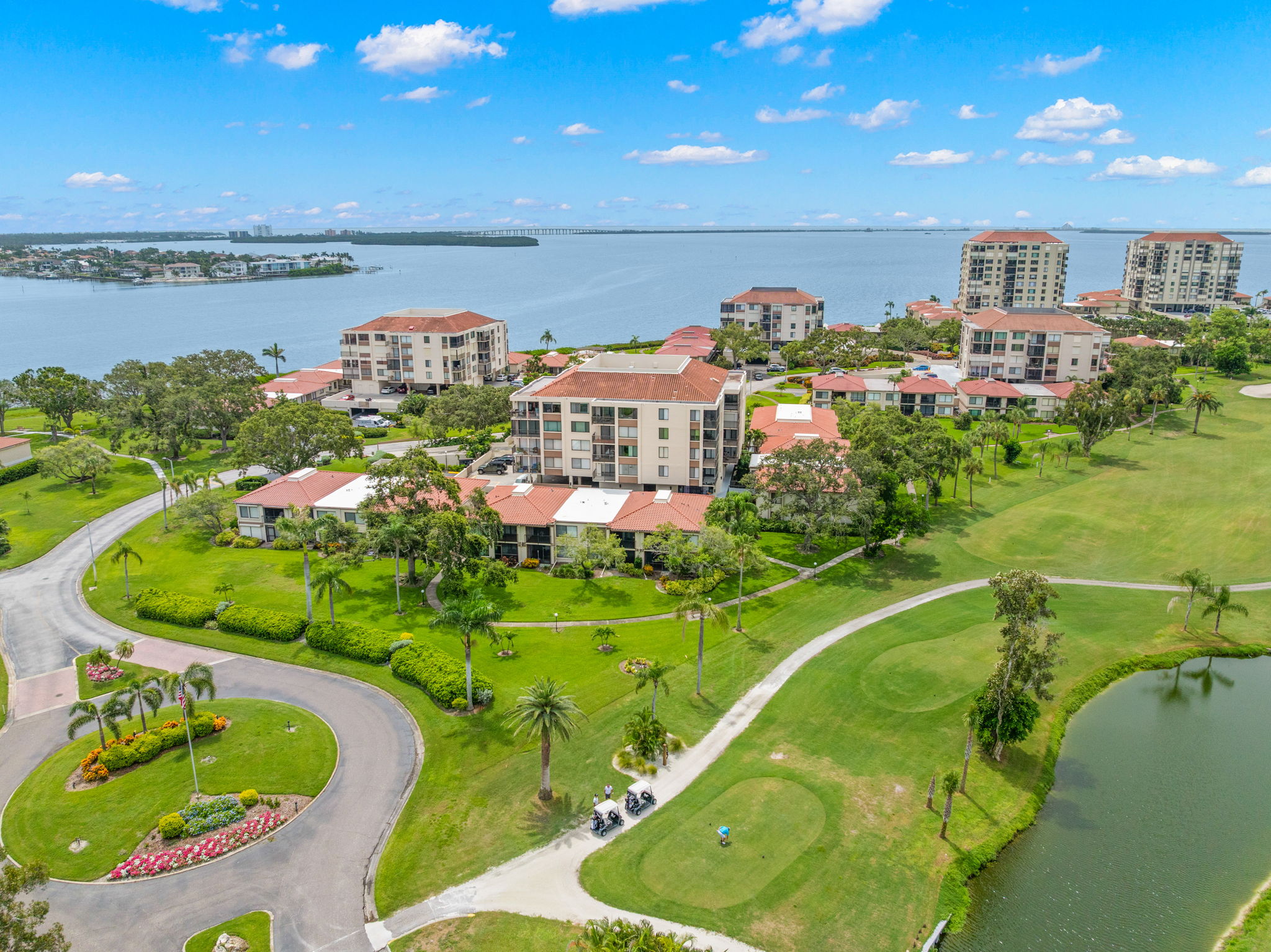 Lovely southern view of Boca Ciega Bay with skyway and Tierra Verde Bridges