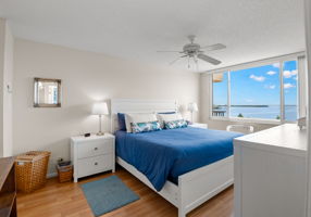 Primary bedroom with incredible water views