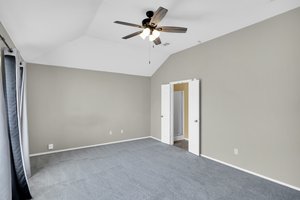 French doors allow for privacy in the primary ensuite
