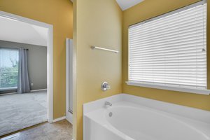 Large bath creates a spa-like atmosphere