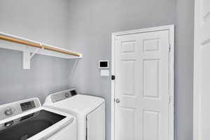 Full size washer and dryer convey with this property