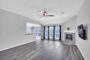 New Luxury Vinyl Plank flooring welcomes you into the home