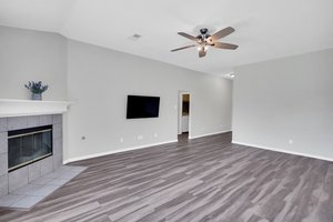 LVP expands throughout the living room and hallways