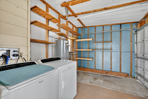 Golf Cart Garage, Interior Laundry, and Storage Room