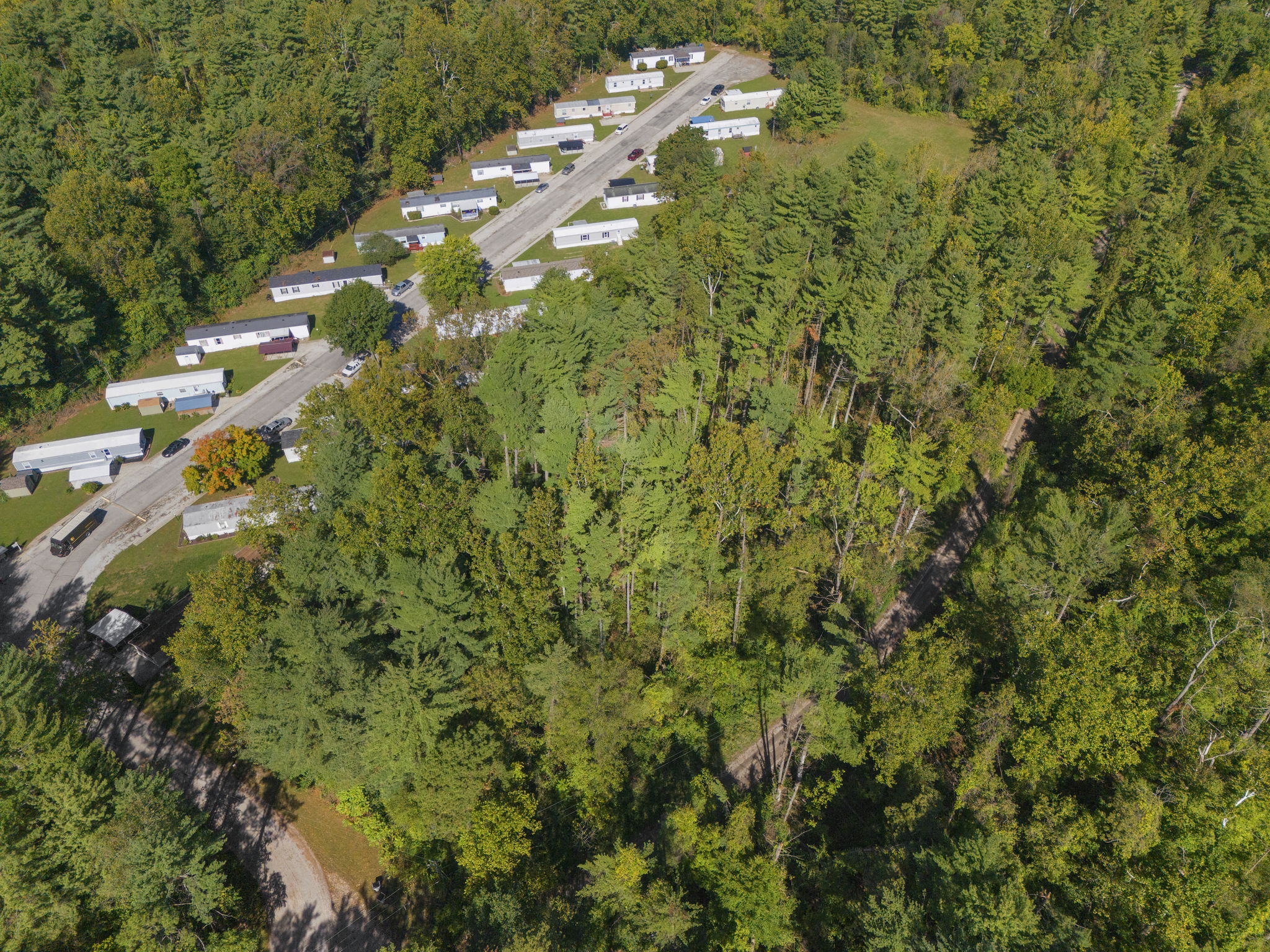 Looking Down onto the property