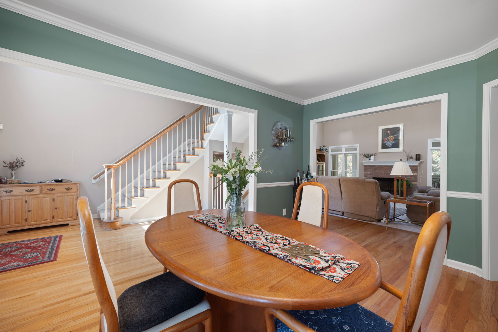 Dining open to the living room