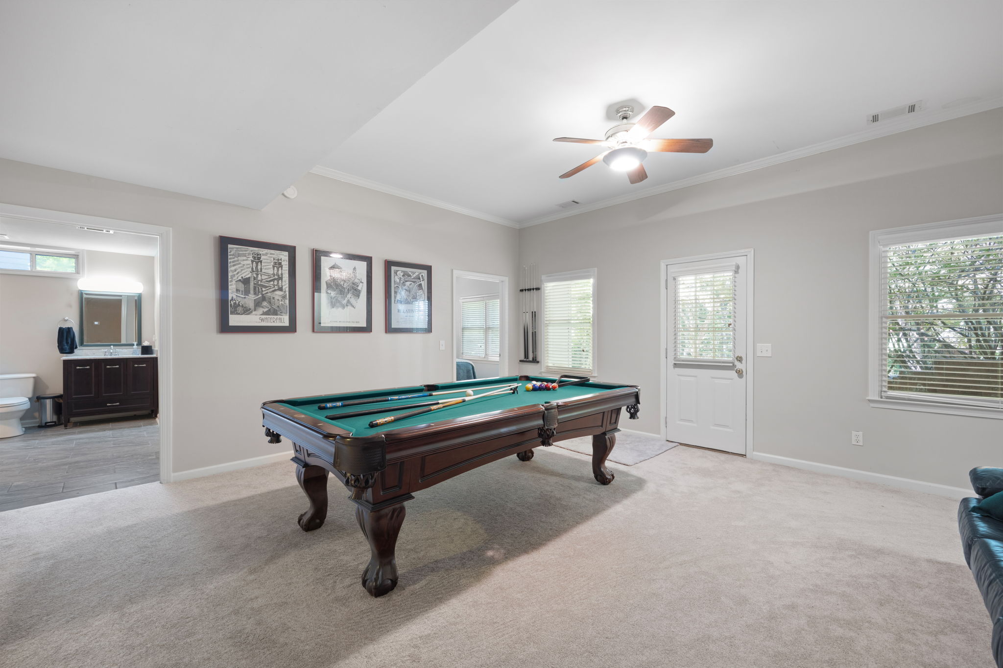 A downstairs oasis