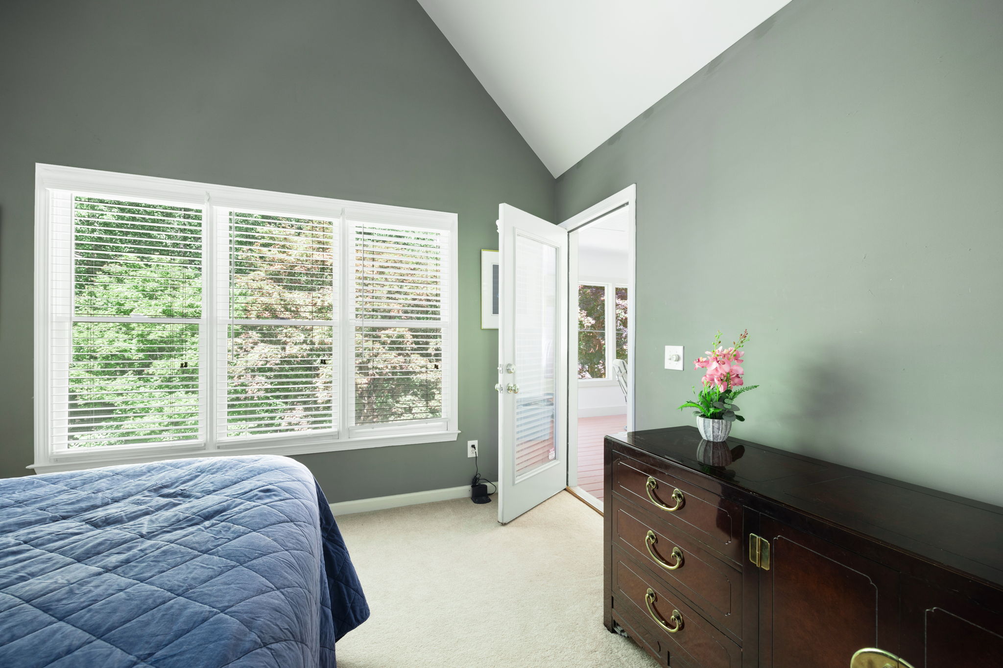 Primary access to the screened porch