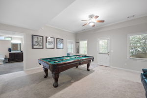 A downstairs oasis