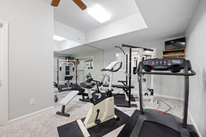 Fully equipt work out room