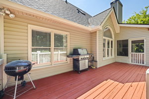 Open deck for grilling and gathering