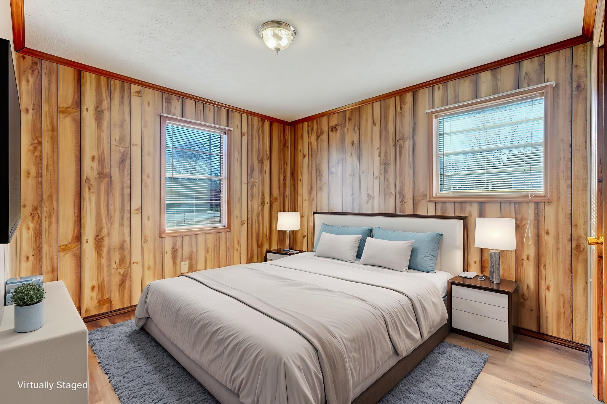 Primary Bedroom virtually staged