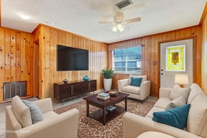 Living Room virtually staged