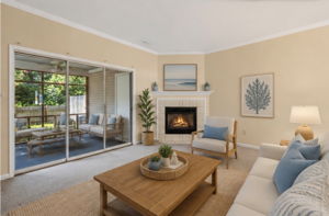 Virtually Staged living room