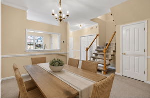 Virtually Staged dining area
