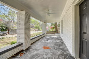 Front Porch - new stone floor