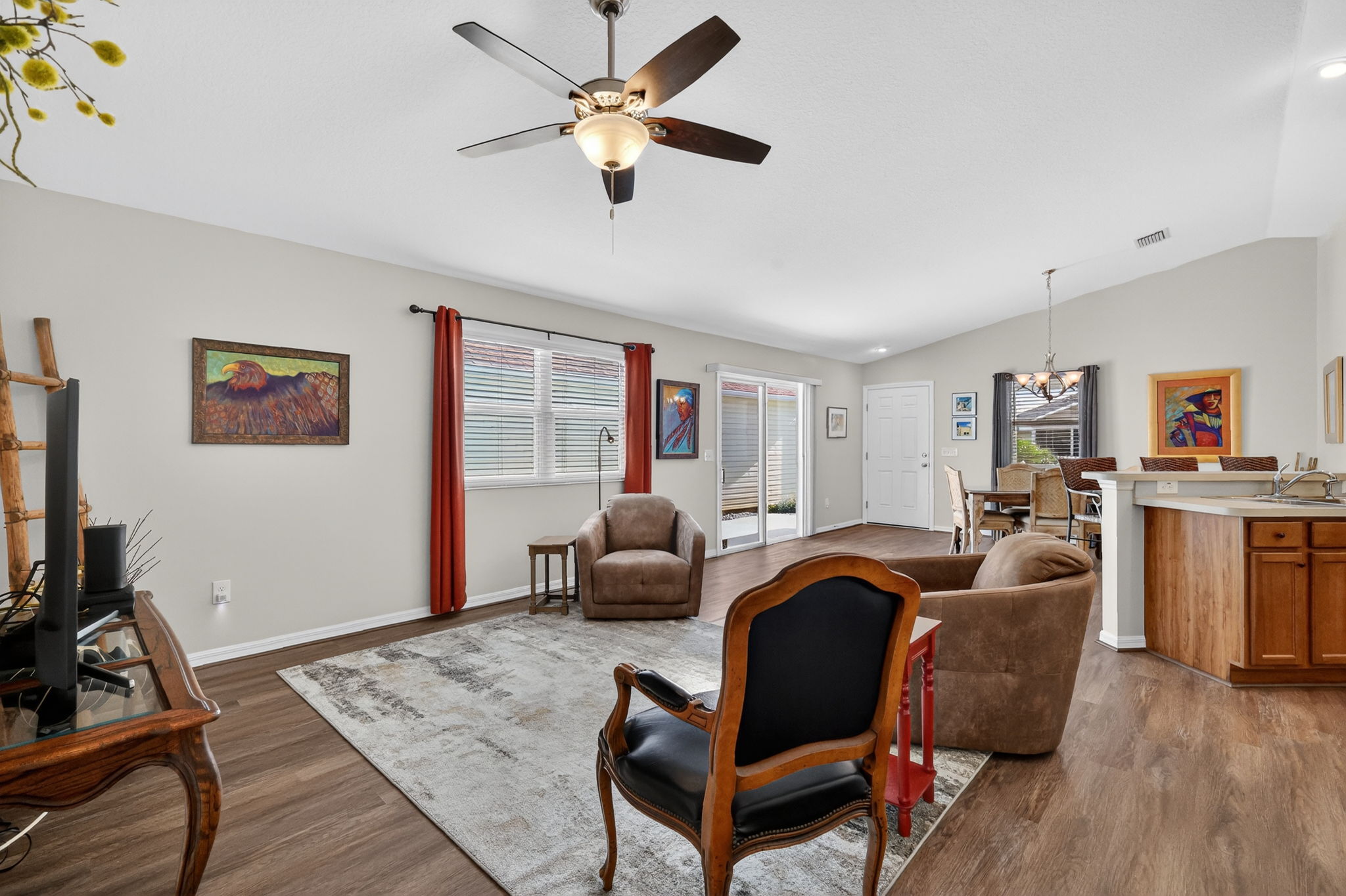 Living, Dining and Kitchen