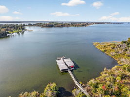 Community boat dock on Lake Dora - Harris Chain of Lakes