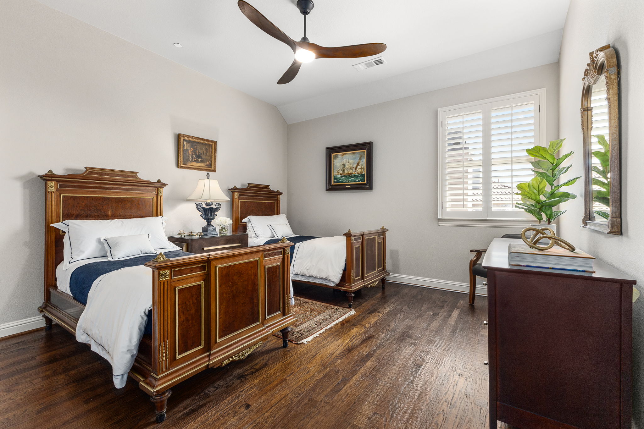 2nd story bedroom with walk-in closet and ensuite bath