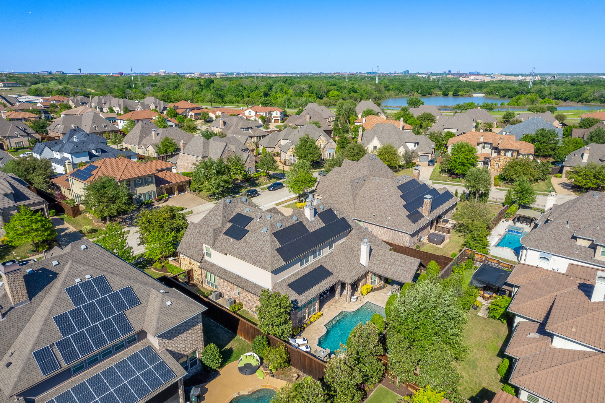 Neighborhood directly across Campion Trails - a scenic 22-mile greenbelt along Trinity River