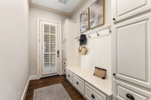 Mudroom with plentiful storage