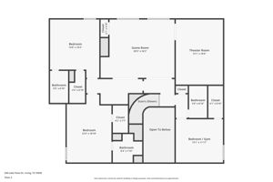 Second story floor plan