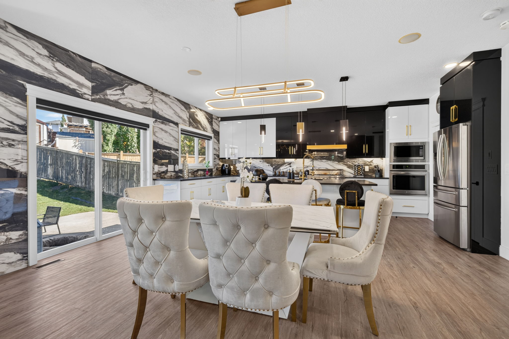 630 Rocky Ridge View NW, dining area open to the kitchen