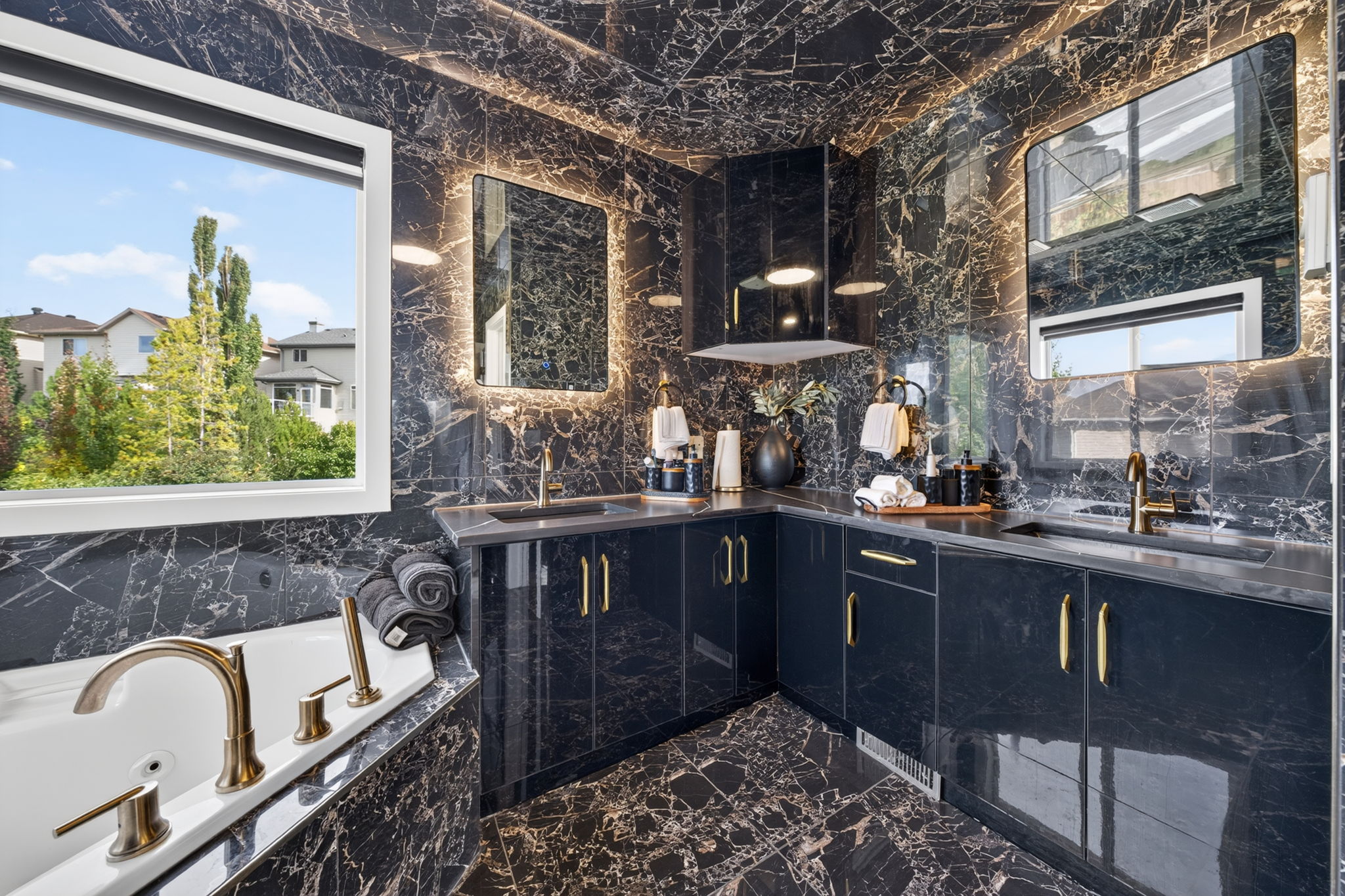 Renovated marble ensuite