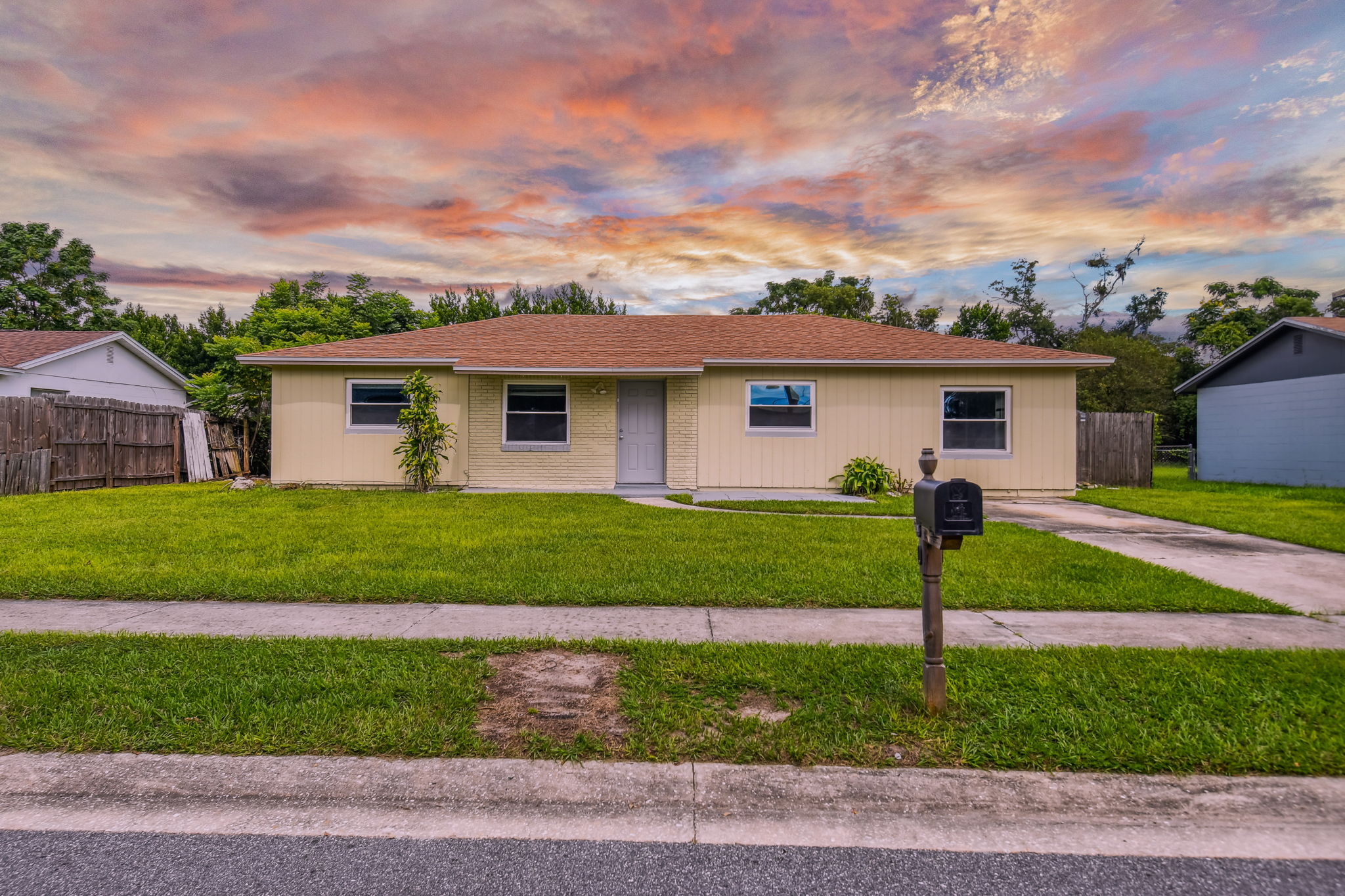 Front Exterior - Sunset