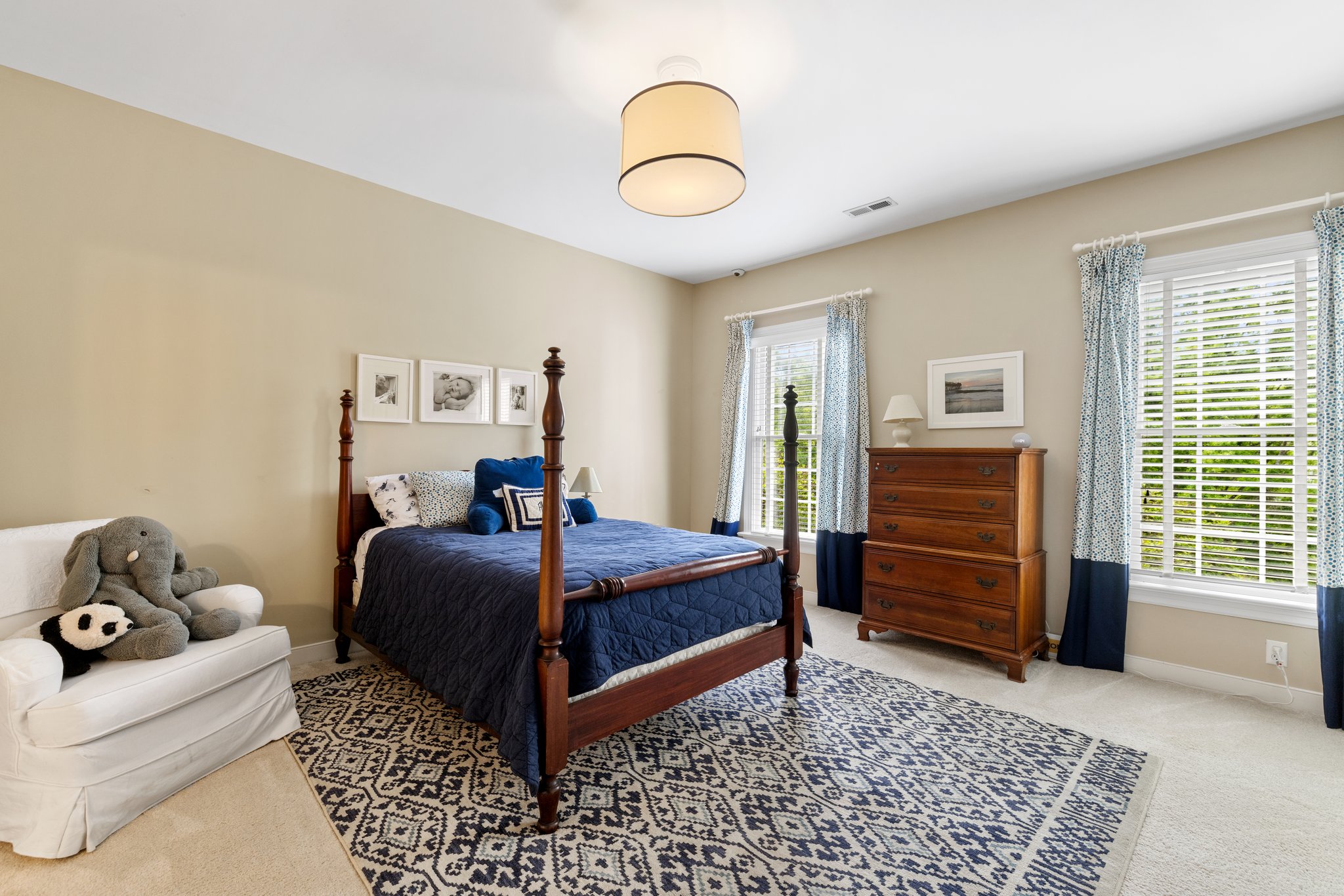 Bedroom 3 has 3 closets and access to the Jack and Jill bath.