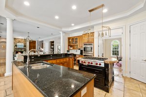 Massive peninsula and nice size island with columns.